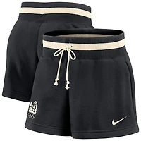 Women's Nike Black LA28 Summer Olympics Phoenix Fleece High Rise Shorts