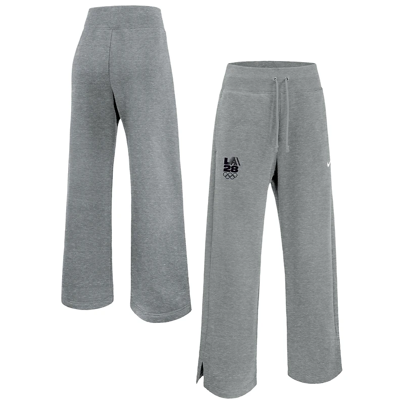 Women's Nike Heather Gray LA28 Summer Olympics Phoenix Fleece Sweatpants