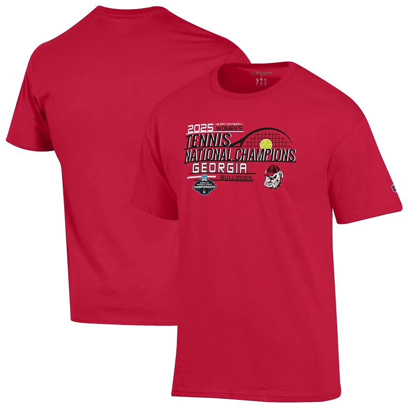 Unisex Champion Red Georgia Bulldogs 2025 NCAA Women's Tennis National Champions T-Shirt
