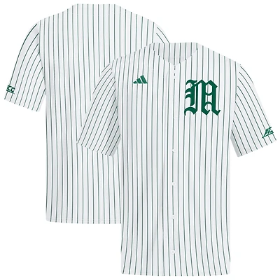 Men's adidas White Miami Hurricanes Home Replica Baseball Jersey