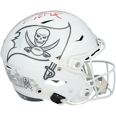 Tom Brady Tampa Bay Buccaneers Autographed Riddell 2024 Salute To Service Speed Flex Authentic Helmet