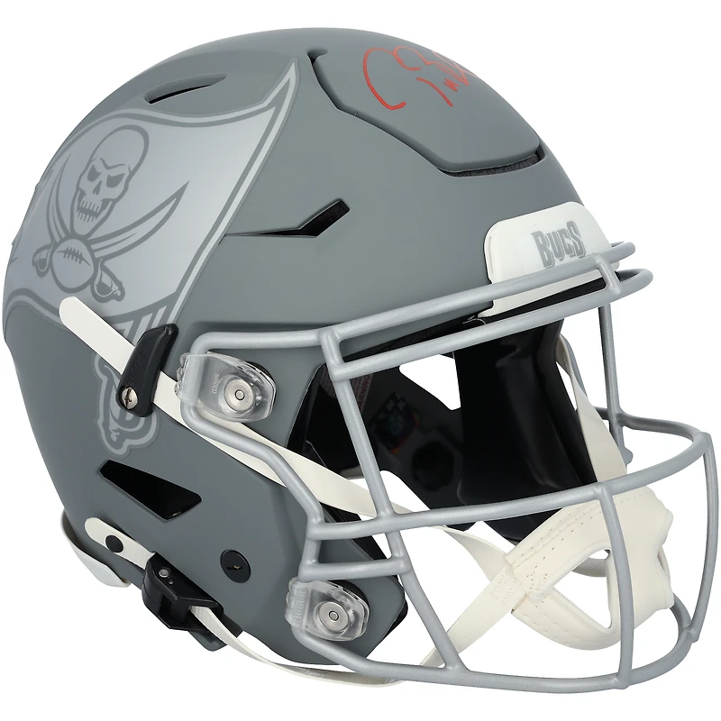 Tom Brady Tampa Bay Buccaneers Autographed Riddell Slate Speed Flex Authentic Helmet