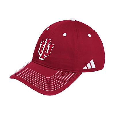 Men's adidas Crimson Indiana Hoosiers Slouch Adjustable Hat