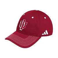 Men's adidas Crimson Indiana Hoosiers Slouch Adjustable Hat