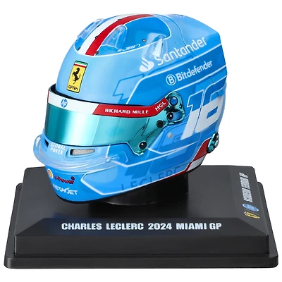 Spark Models Scuderia Ferrari Charles Leclerc Miami Grand Prix 2024 1:5 Scale Helmet
