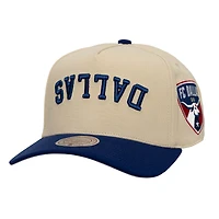 Men's Mitchell & Ness  Cream FC Dallas Two-Tone Upside Down Pro Pinch Snapback Hat