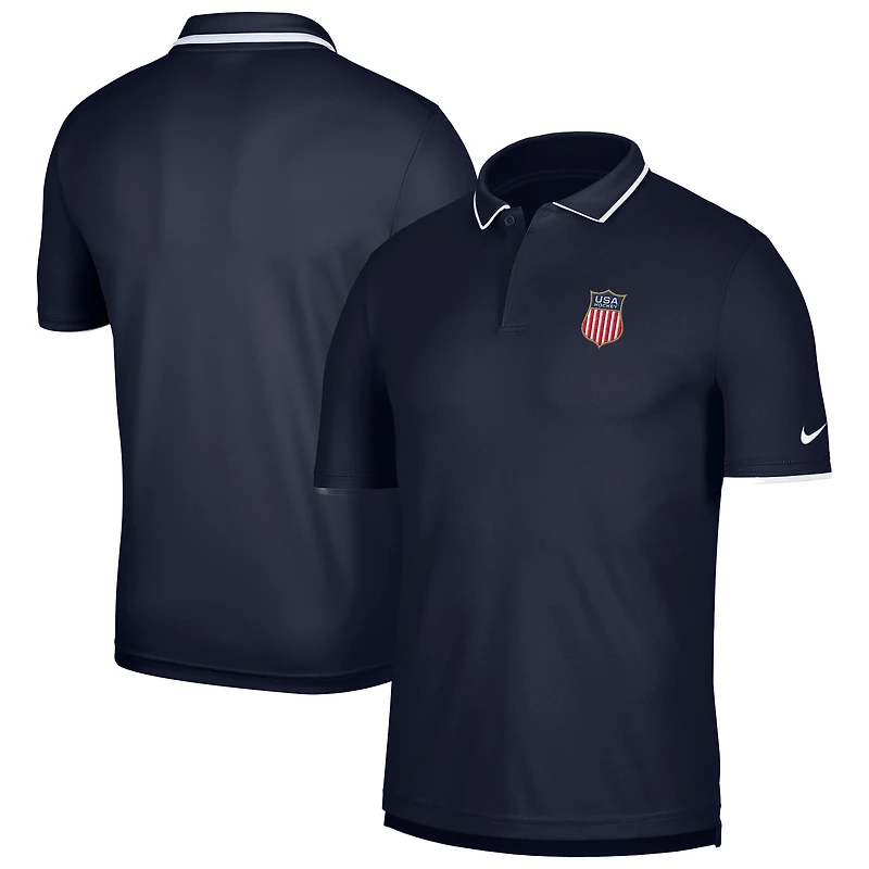 Men's Nike Navy US Hockey 2026 Collegiate Polo