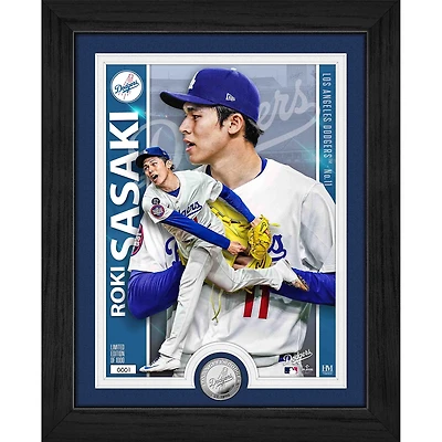 Highland Mint Roki Sasaki Los Angeles Dodgers 13" x 16" Artist Proof Silver Coin Photo Mint