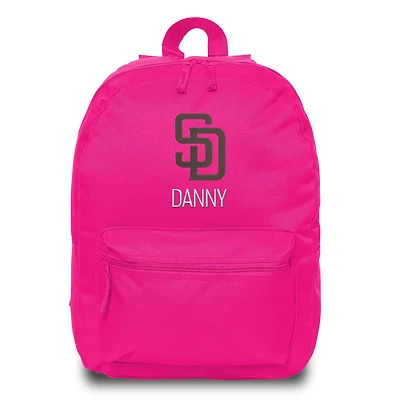 Youth Chad & Jake Pink San Diego Padres Personalized Backpack