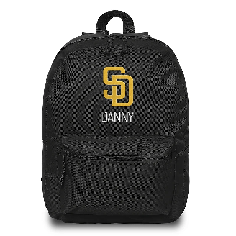 Youth Chad & Jake Black San Diego Padres Personalized Backpack