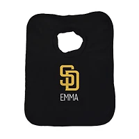 Infant Chad & Jake Black San Diego Padres Personalized Bib