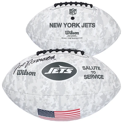 Joe Namath New York Jets Autographed 2024 Salute To Service Wilson Football