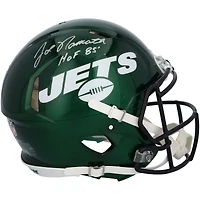 Joe Namath New York Jets Autographed Riddell Speed Authentic Helmet with "HOF 85" Inscription