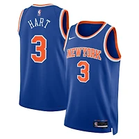 Unisex Nike Josh Hart Blue New York Knicks Swingman Jersey - Icon Edition