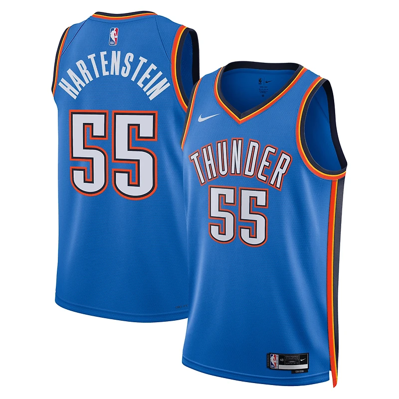 Unisex Nike Isaiah Hartenstein Blue Oklahoma City Thunder Swingman Jersey - Icon Edition