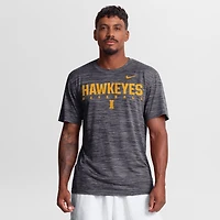 Men's Nike Black Iowa Hawkeyes Dugout Velocity Dri-FIT T-Shirt