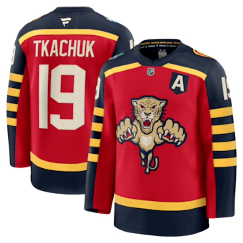 Men's Fanatics Matthew Tkachuk Red Florida Panthers 2026 NHL Winter Classic Premium Jersey