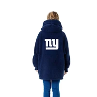 Women's Jill Martin Navy New York Giants Oversized Hooded Lounger