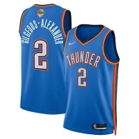 Unisex Nike Shai Gilgeous-Alexander Blue Oklahoma City Thunder 2025 NBA Finals Swingman Jersey - Icon Edition
