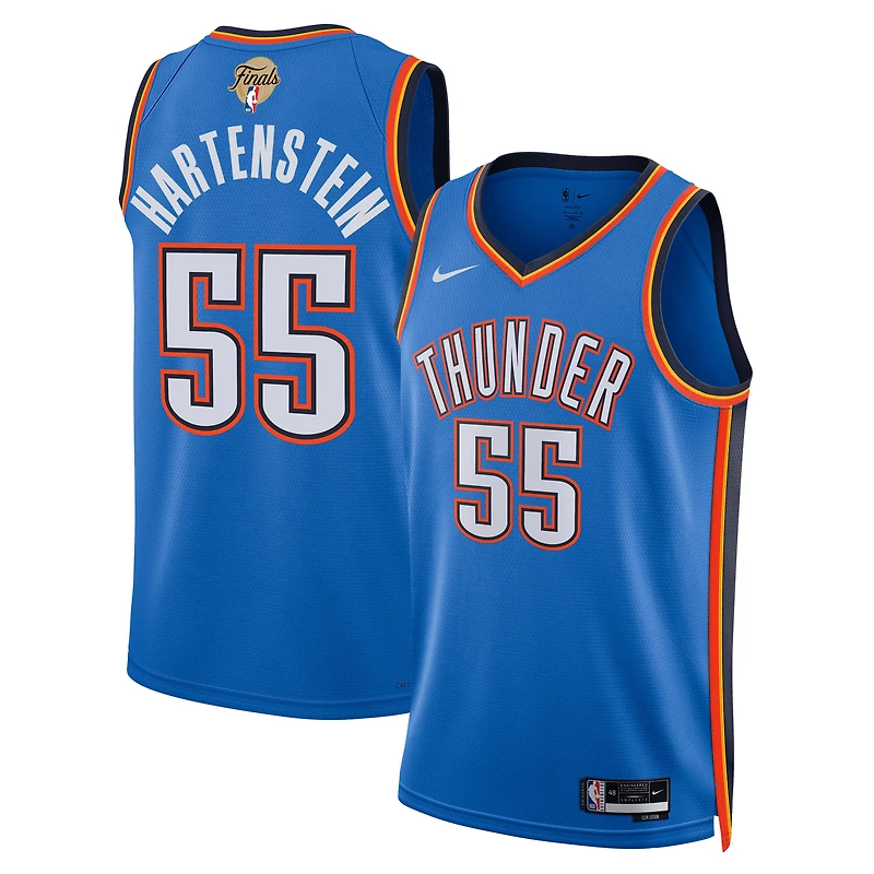 Unisex Nike Isaiah Hartenstein Blue Oklahoma City Thunder 2025 NBA Finals Swingman Jersey - Icon Edition