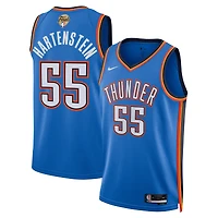 Unisex Nike Isaiah Hartenstein Blue Oklahoma City Thunder 2025 NBA Finals Swingman Jersey - Icon Edition