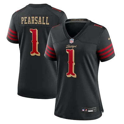 Women's Nike Ricky Pearsall Black San Francisco 49ers 2025 Rivalries Collection Game Jersey