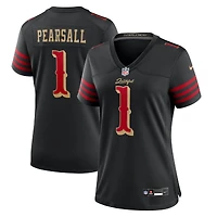 Women's Nike Ricky Pearsall Black San Francisco 49ers 2025 Rivalries Collection Game Jersey
