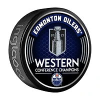 Edmonton Oilers 2025 Western Conference Champions Hockey Puck