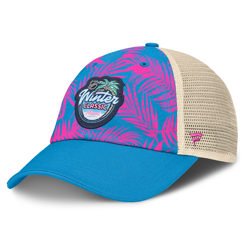 Men's Fanatics Blue/Cream 2026 NHL Winter Classic Event Trucker Adjustable Hat