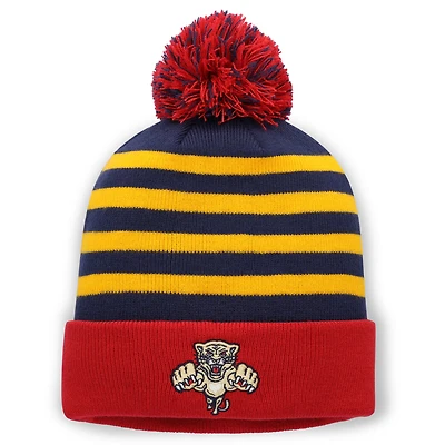 Men's Fanatics Navy/Red Florida Panthers 2026 NHL Winter Classic Cuffed Pom Knit Hat