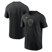 Men's Nike Black Milwaukee Brewers Color Pop T-Shirt