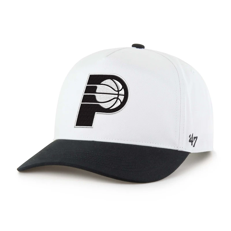 Men's '47 Indiana Pacers Black & White Hitch Adjustable Hat