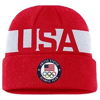 Unisex Nike  Red Team USA Utility Cuffed Knit Hat