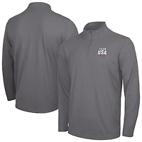 Men's Nike Gray Team USA Milano Cortina 2026 Winter Olympics Intensity Dri-FIT Quarter-Zip Pullover