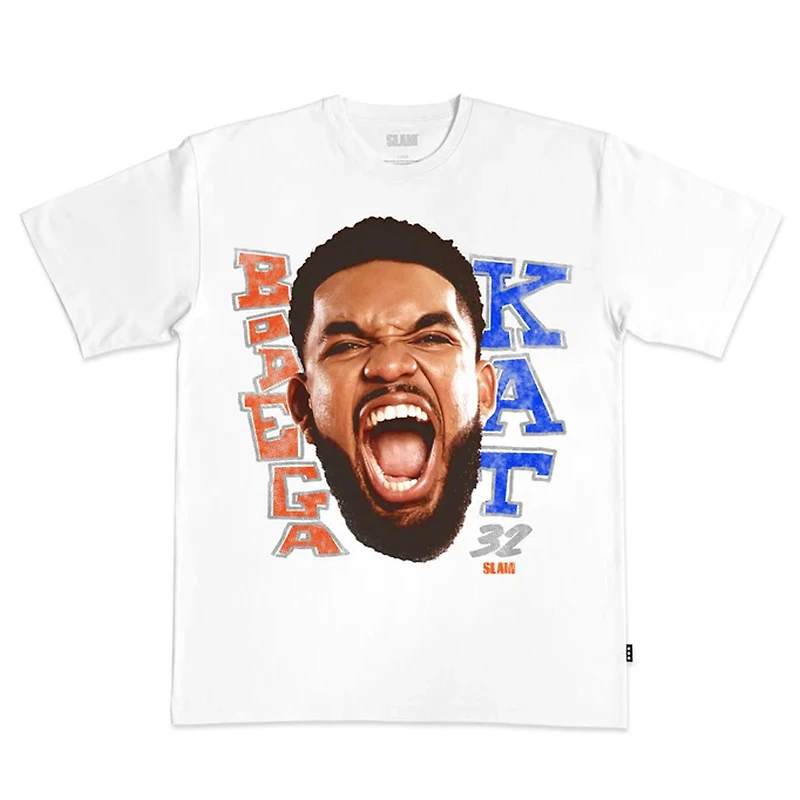 Unisex SLAM Karl-Anthony Towns White New York Knicks Bodega KAT T-Shirt