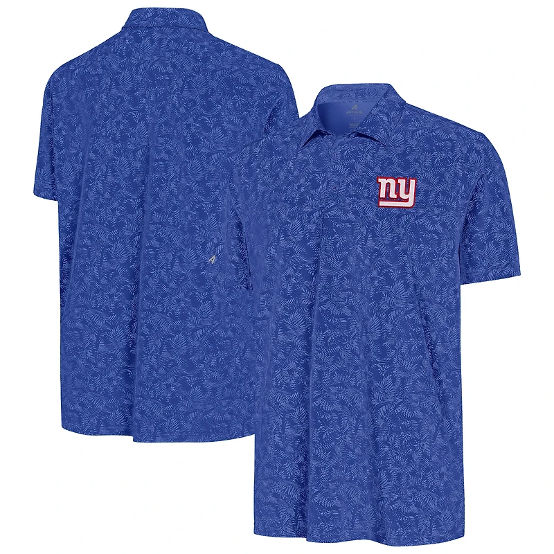 Men's Antigua Royal New York Giants Lush Polo