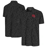 Men's Antigua Black Tampa Bay Buccaneers Lush Polo
