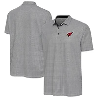 Men's Antigua Black/White Arizona Cardinals Intersect Polo