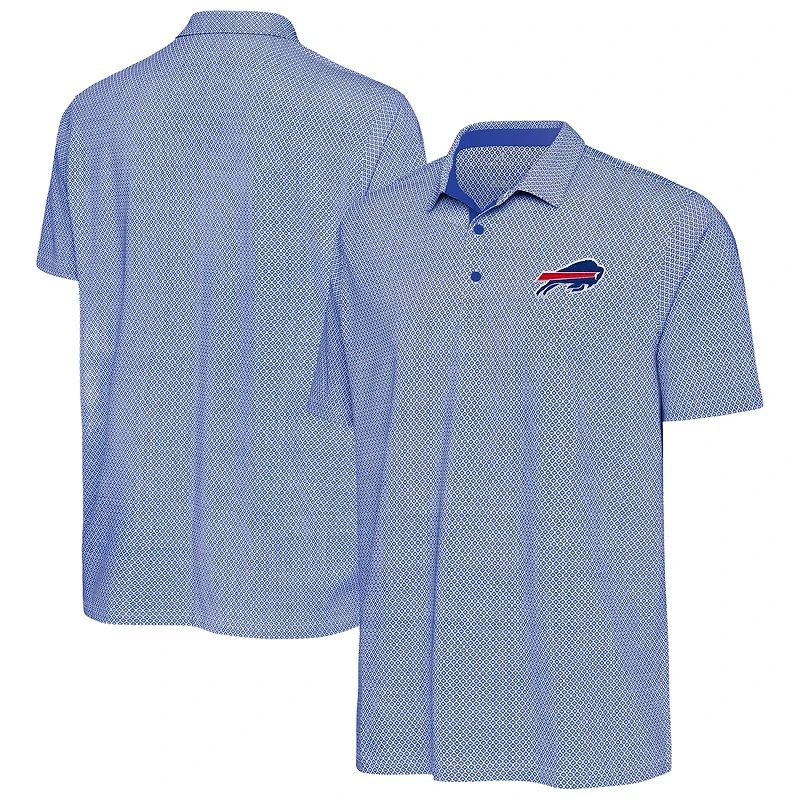 Men's Antigua Royal/White Buffalo Bills Intersect Polo