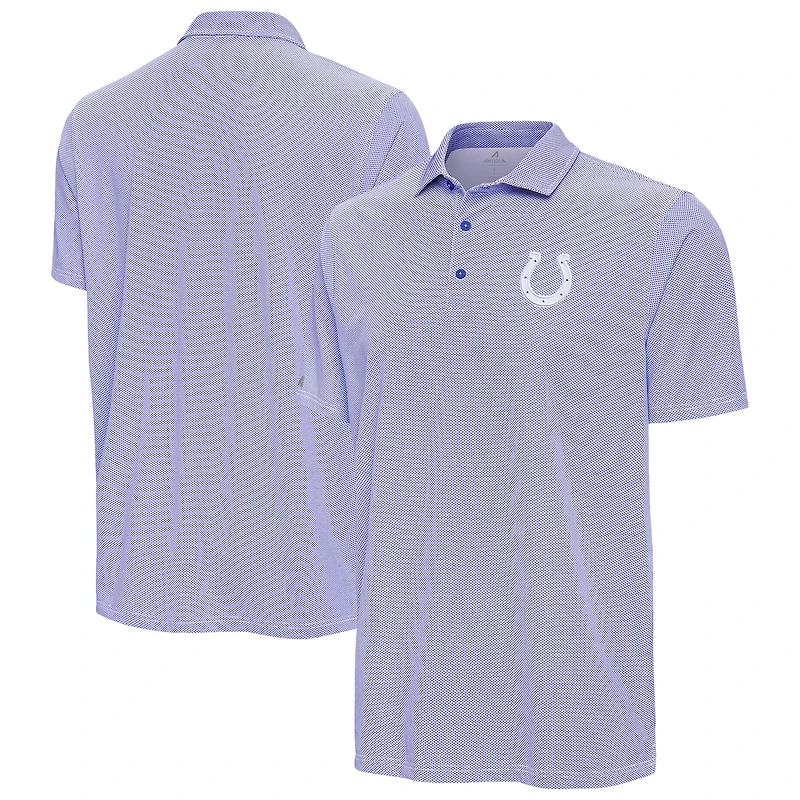 Men's Antigua Royal/White Indianapolis Colts Pave Polo