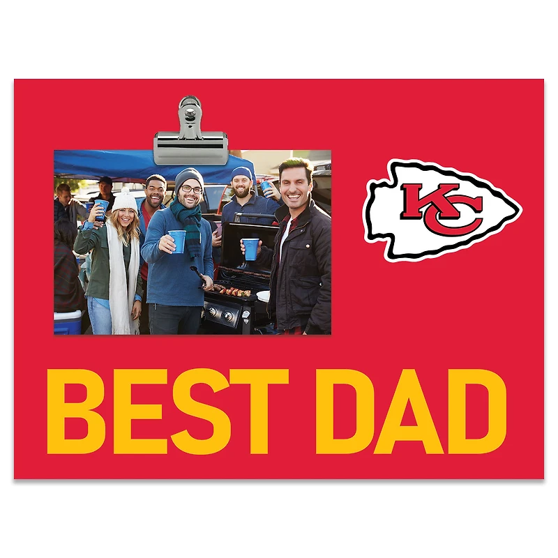 Kansas City Chiefs 8" x 10.5" Briteline Best Dad Clip Frame
