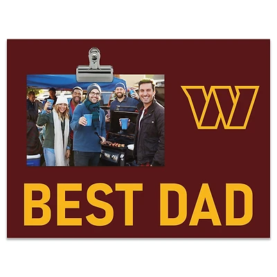 Washington Commanders 8" x 10.5" Briteline Best Dad Clip Frame
