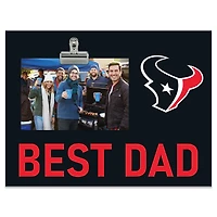Houston Texans 8" x 10.5" Briteline Best Dad Clip Frame