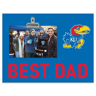 Kansas Jayhawks 8" x 10.5" Briteline Best Dad Clip Frame
