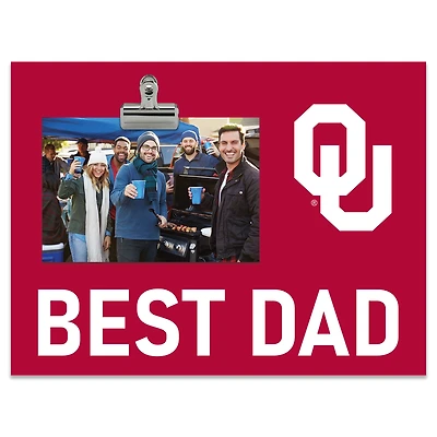 Oklahoma Sooners 8" x 10.5" Briteline Best Dad Clip Frame