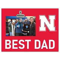 Nebraska Huskers 8" x 10.5" Briteline Best Dad Clip Frame