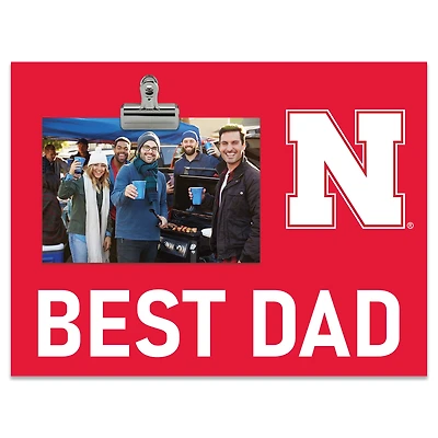 Nebraska Huskers 8" x 10.5" Briteline Best Dad Clip Frame
