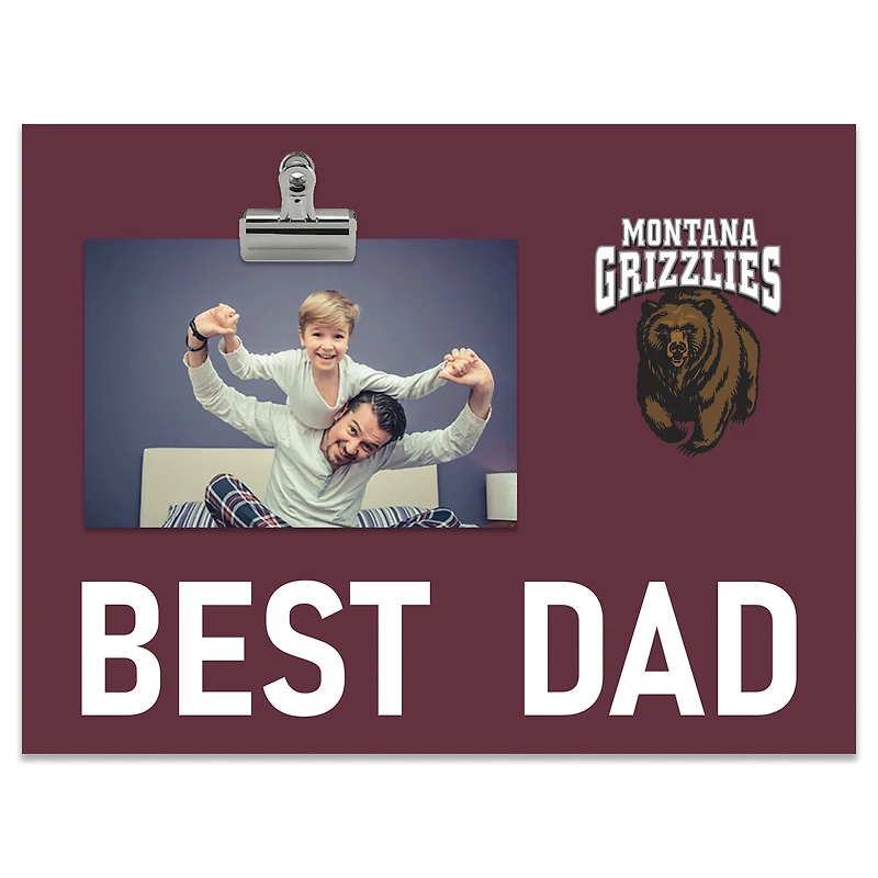 Montana Grizzlies 8" x 10.5" Briteline Best Dad Clip Frame