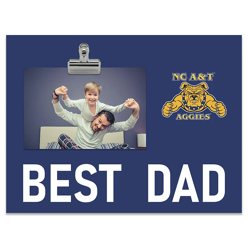 North Texas Mean Green 8" x 10.5" Briteline Best Dad Clip Frame