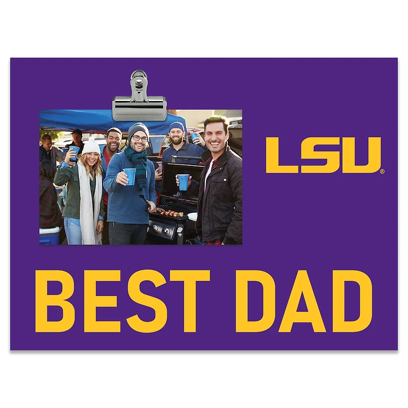 LSU Tigers 8" x 10.5" Briteline Best Dad Clip Frame